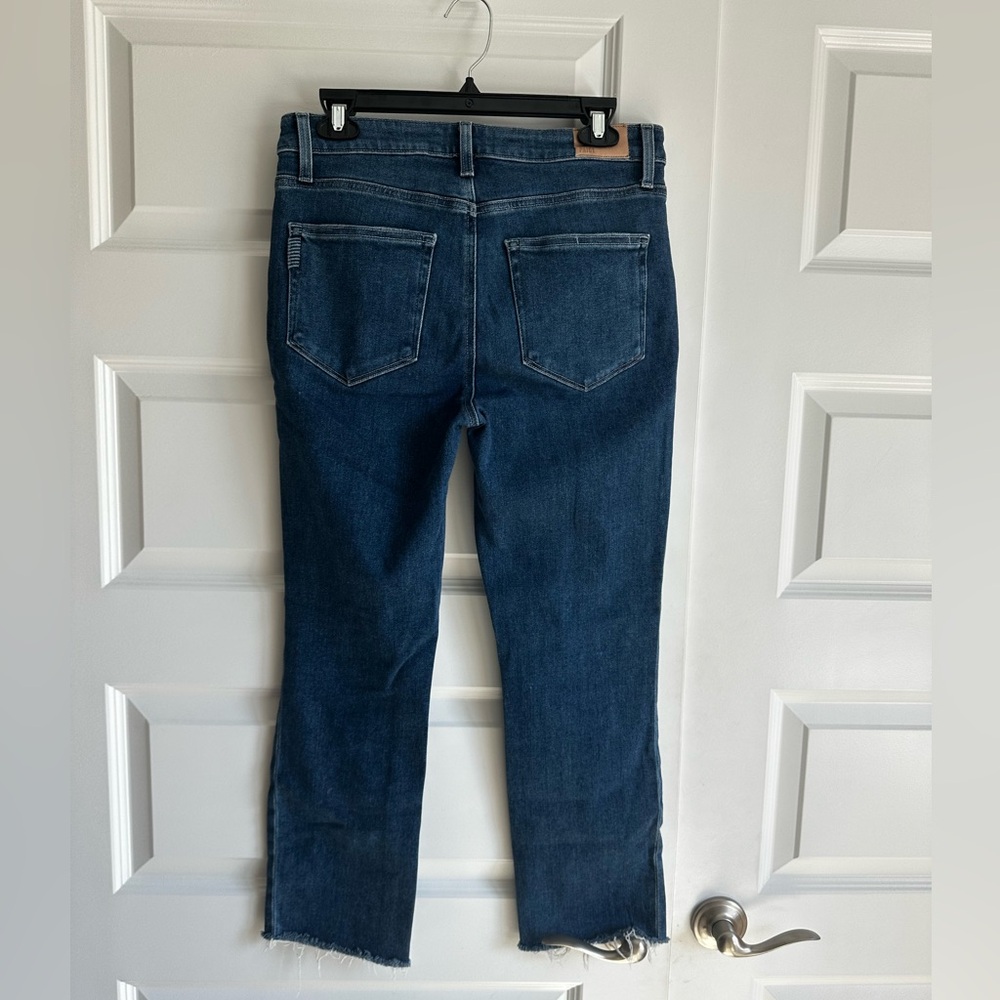 Paige Cindy High-Rise Straight Leg Jeans Dark Wash- 29 - Picture 6 of 6
